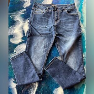 NEW Men’s Skinny Stretch Dark Denim Straight Leg Jean Sz 34 Bundle for Savings